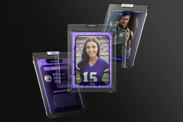 trading cards fan zones fan actions