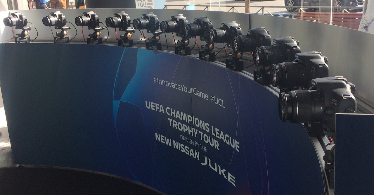 efecto bullet time en fan zones UEFA