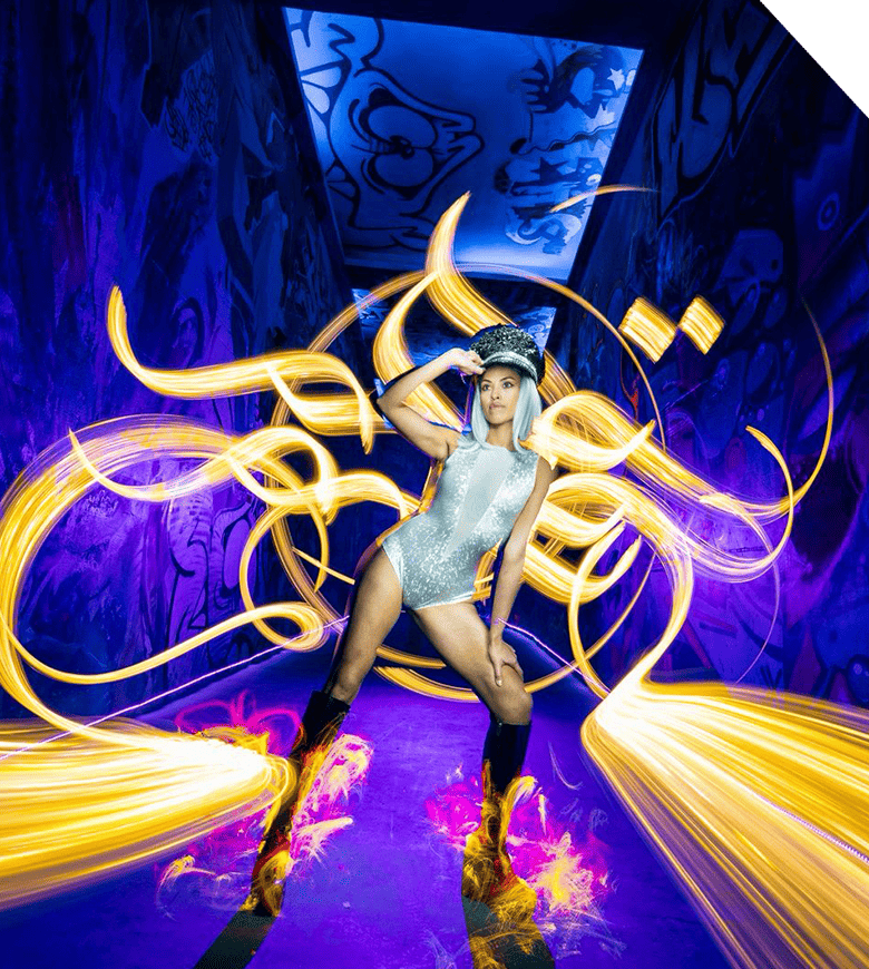 light painting fan zones